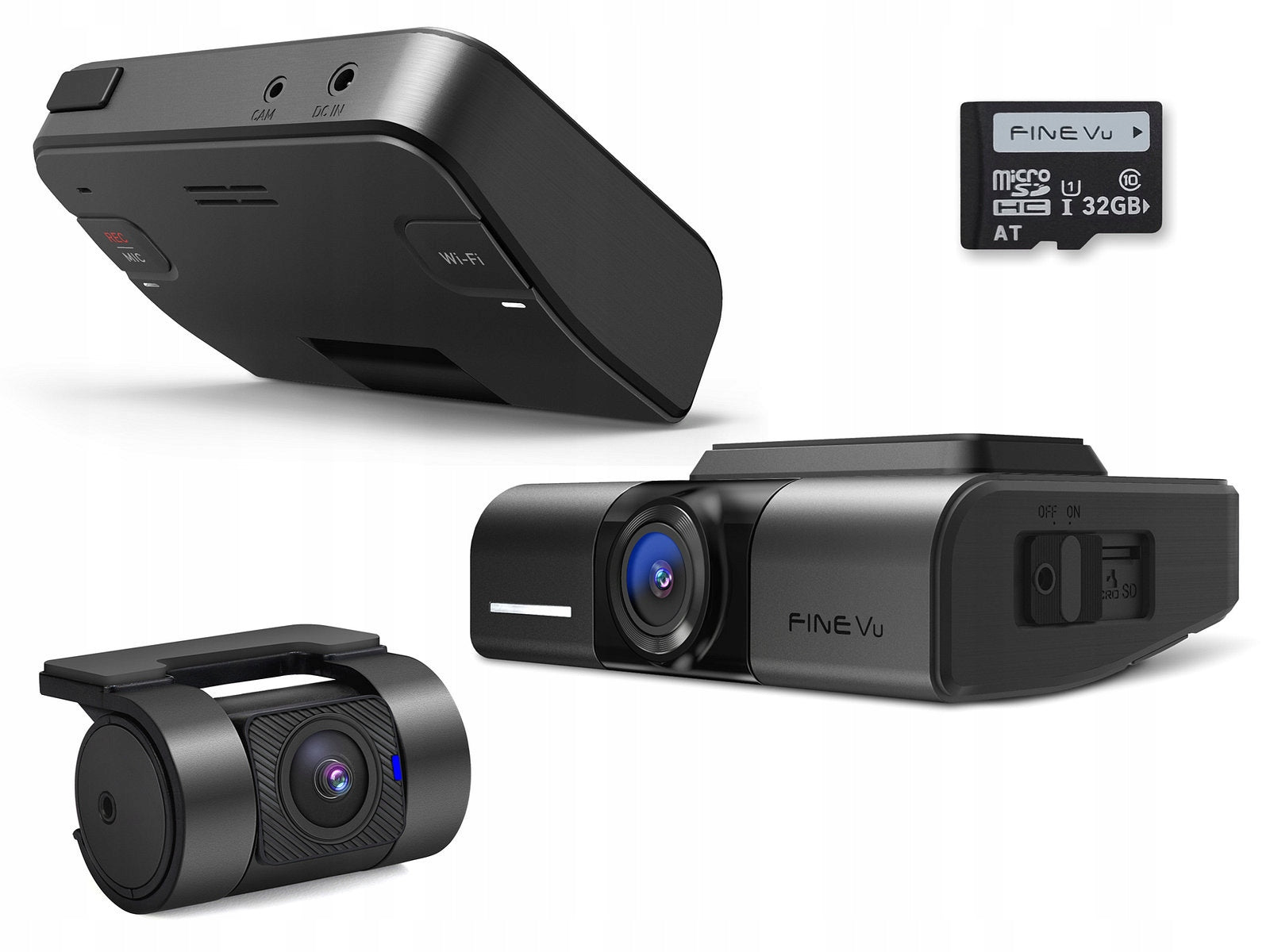 FineVu GX1000 CLOUD DVR 2xQHD WiFi GPS HDR Ai radar + 32GB card EAN (GTIN) 8809161968974
