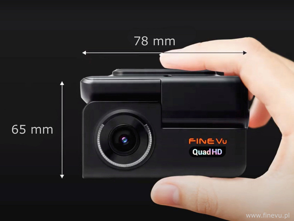 FineVu GX300 - DVR QHD+FHD WiFi GPS radars Brand FineVu