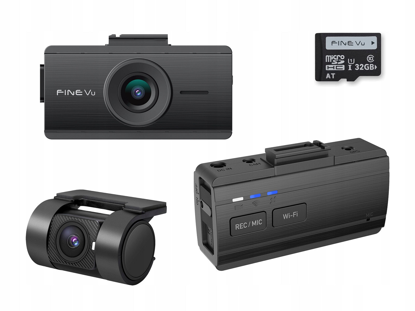 FineVu GX35 - small QHD+FHD recorder, WiFi, GPS