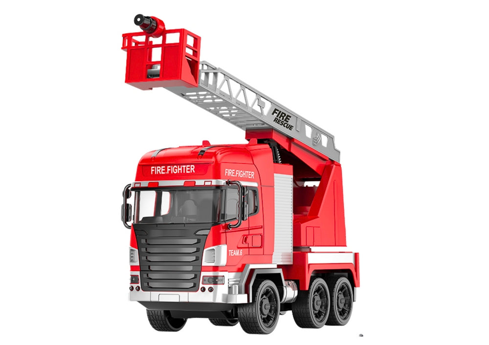 Fire Truck With Boom Remote Controlled RC Spray Light Brand LEAN Toys