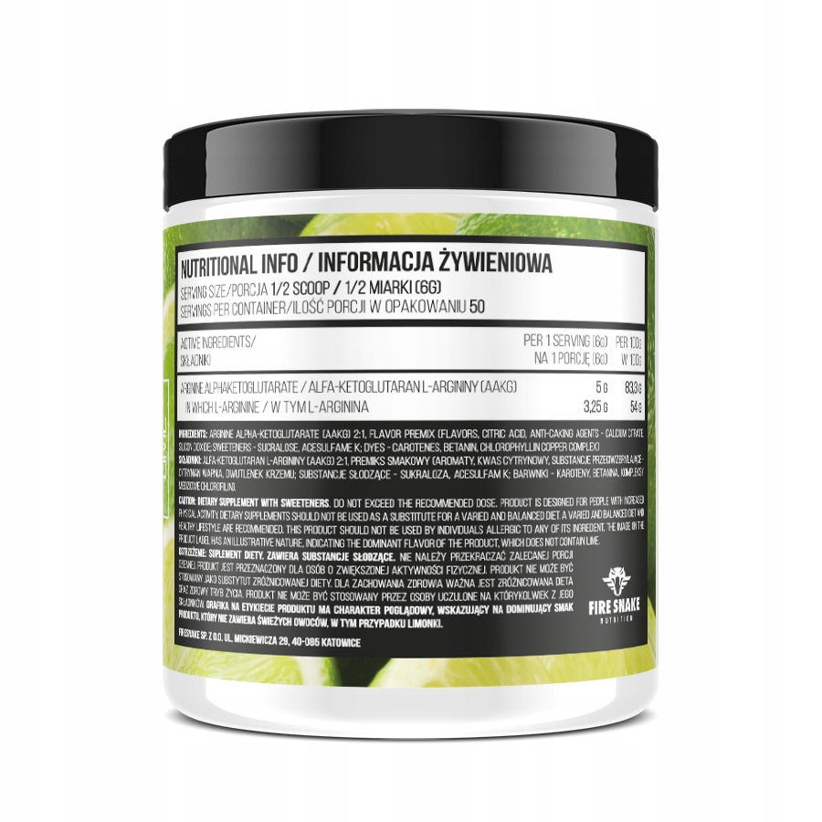 FireSnake - AAKG - 300g Pineapple Flavor Brand Fire Snake