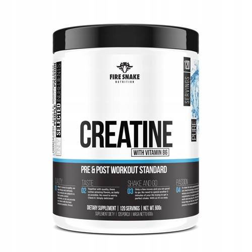 FireSnake CREATINE POWDER 600g Creatine Natural Monohydrate