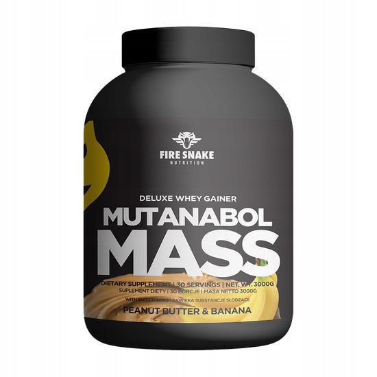FireSnake MUTANABOL MASS GAINER 3000g PROTEIN WPI Peanut butter - banana