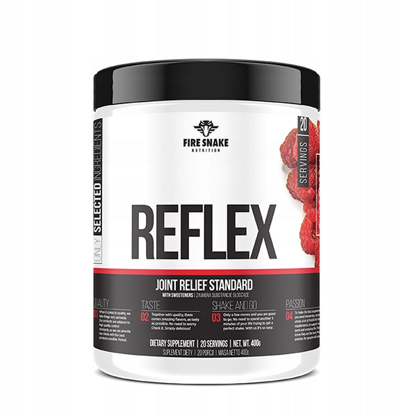 FireSnake REFLEX 400G RE FLEX FOR JOINTS COLLAGEN MSM Raspberry / Raspberry