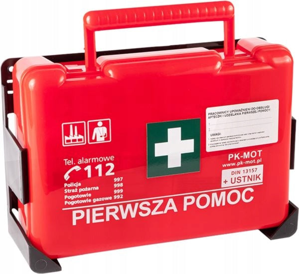 First Aid Kit Plastic with Equipment Red AZ2_C DIN13157