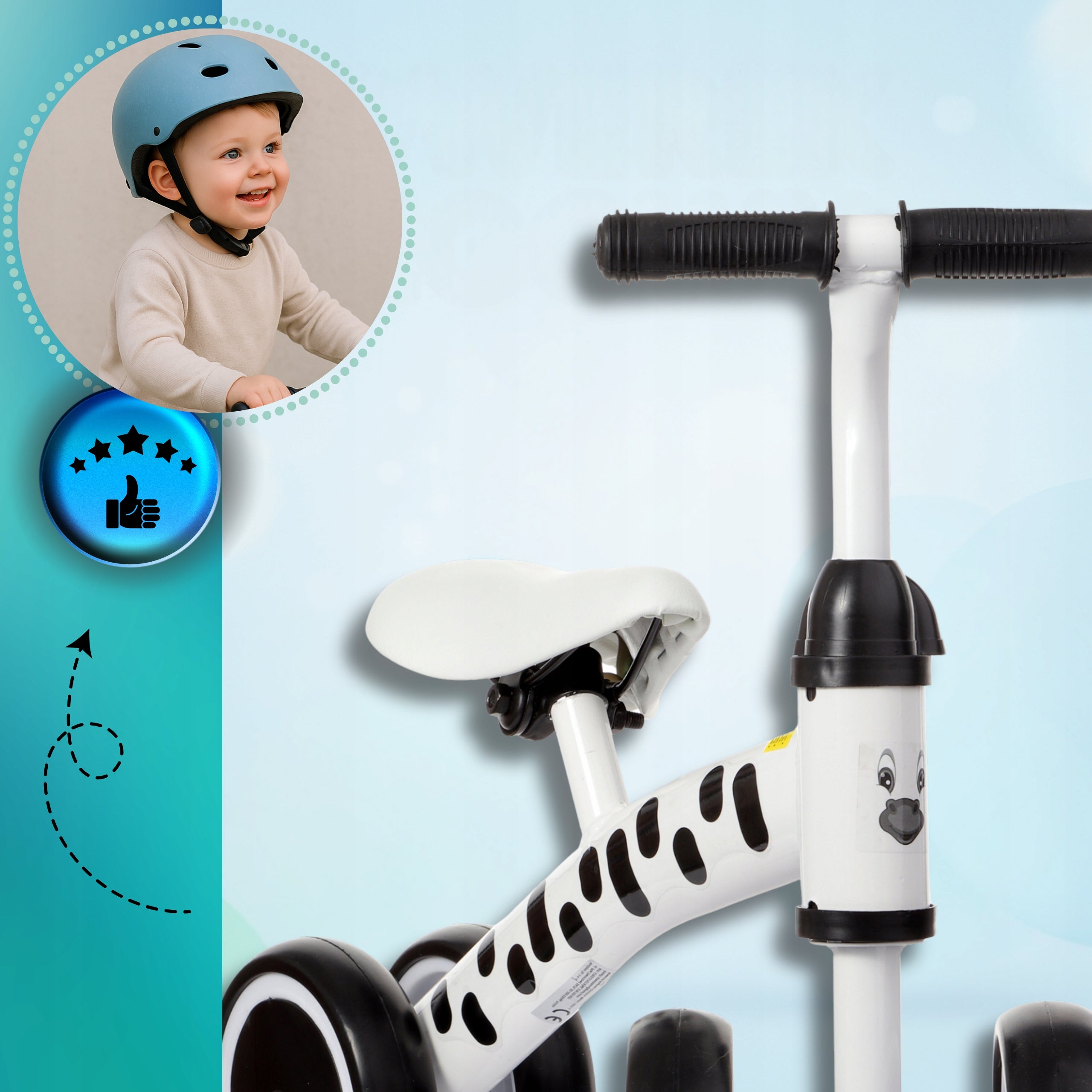 First balance bike Ride-on Pusher for Children 1+ Lightweight Frame steel