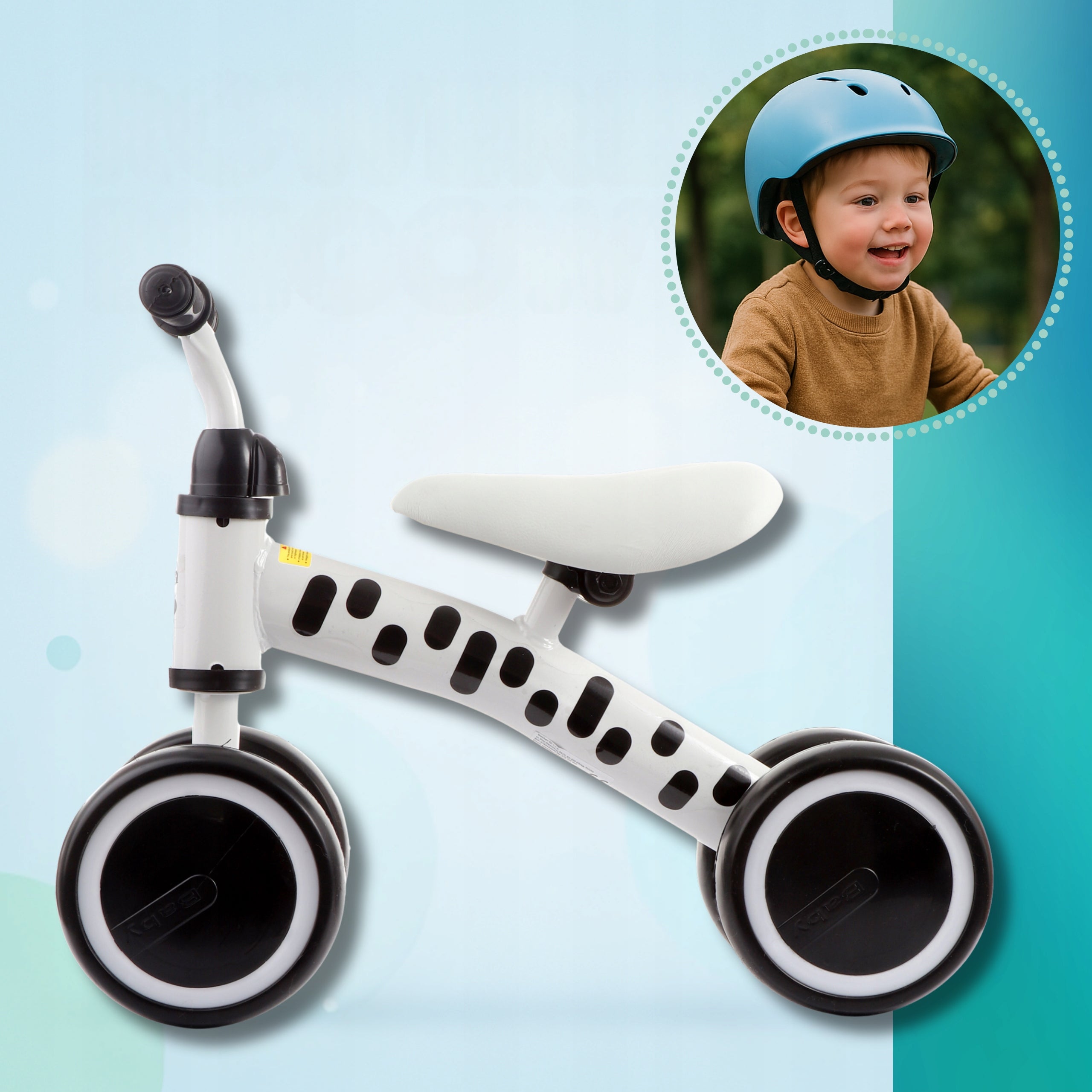 First balance bike Ride-on Pusher for Children 1+ Lightweight Model Biegowy rowerek zielony roczek 1 2 lata