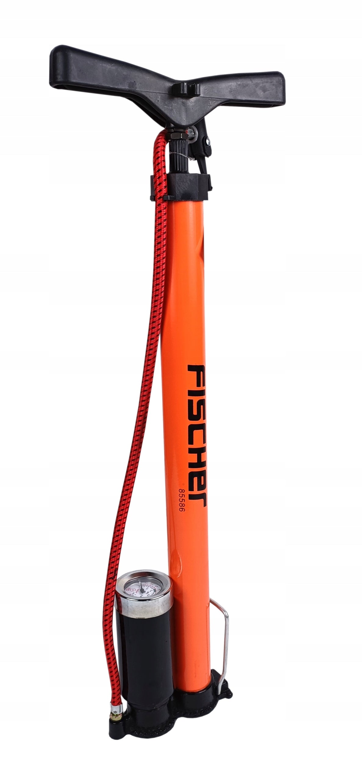 Fischer 85586 Car bicycle pump for balls with floor gauge Brand Fischer