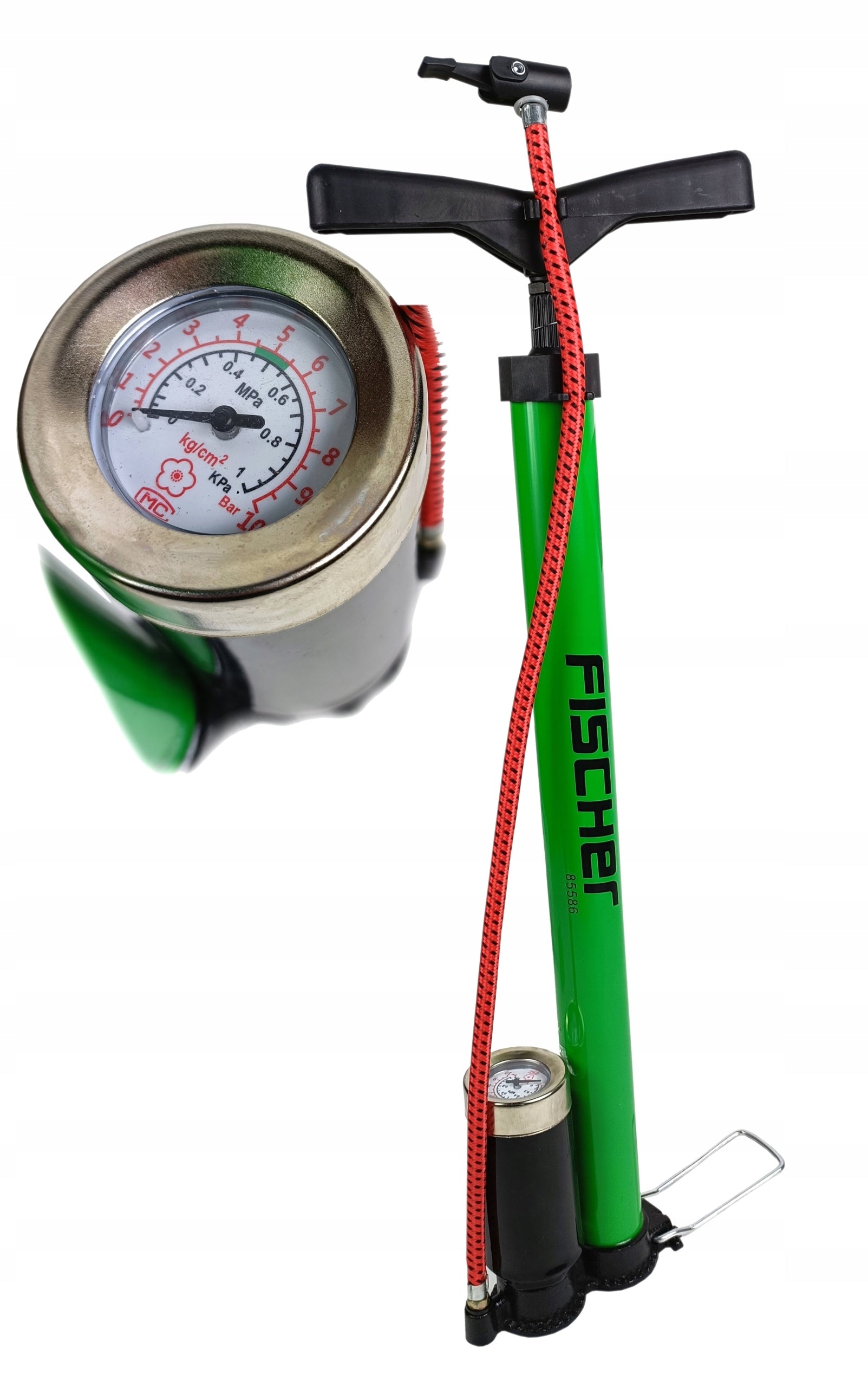 Fischer Car Ball Pump with Floor Standing Pressure Gauge Manufacturer code 85586