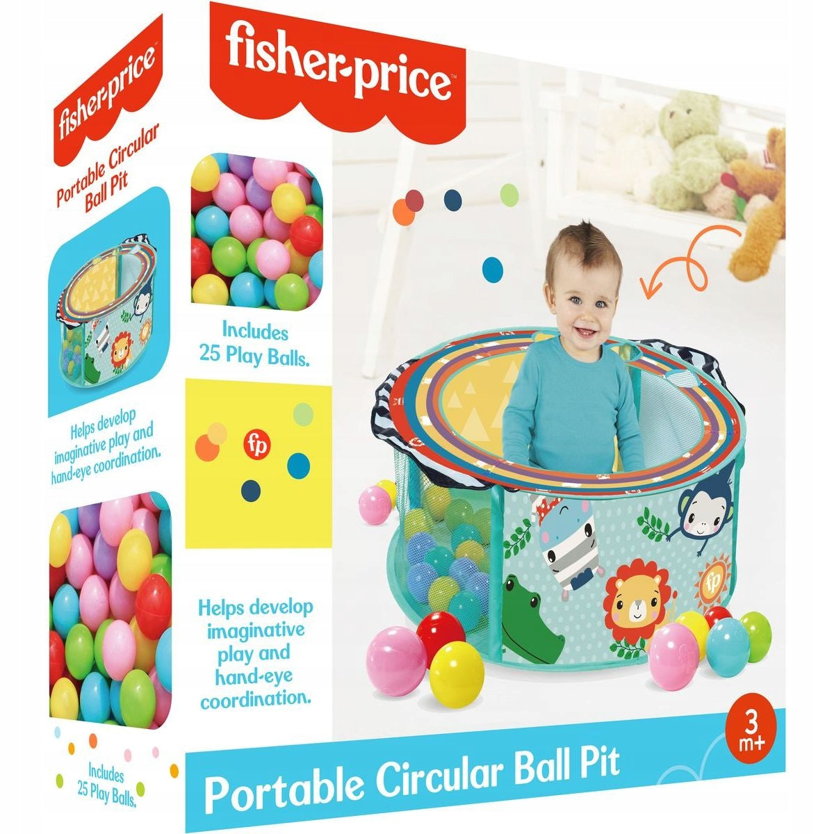Fisher Price Kulatá ohrádka s míčky Brand Mattel