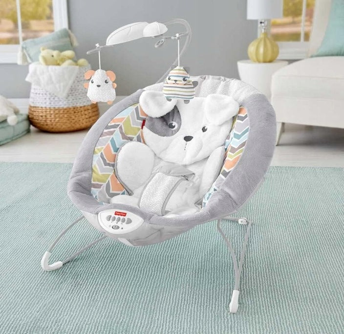 Fisher-Price Snuga puppy Deluxe rocker with Music Headband 0-9 kg Brand Fisher-Price