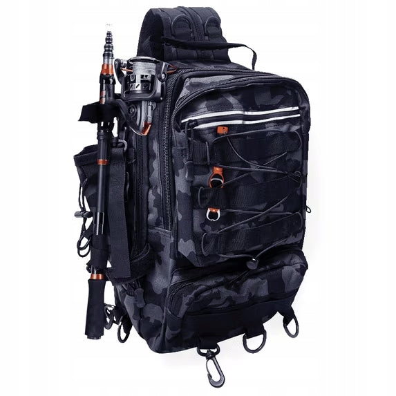 Fishing Backpack Bag with Rod Holder, Fishing Rod Reel Tackle Bag Packaging status original