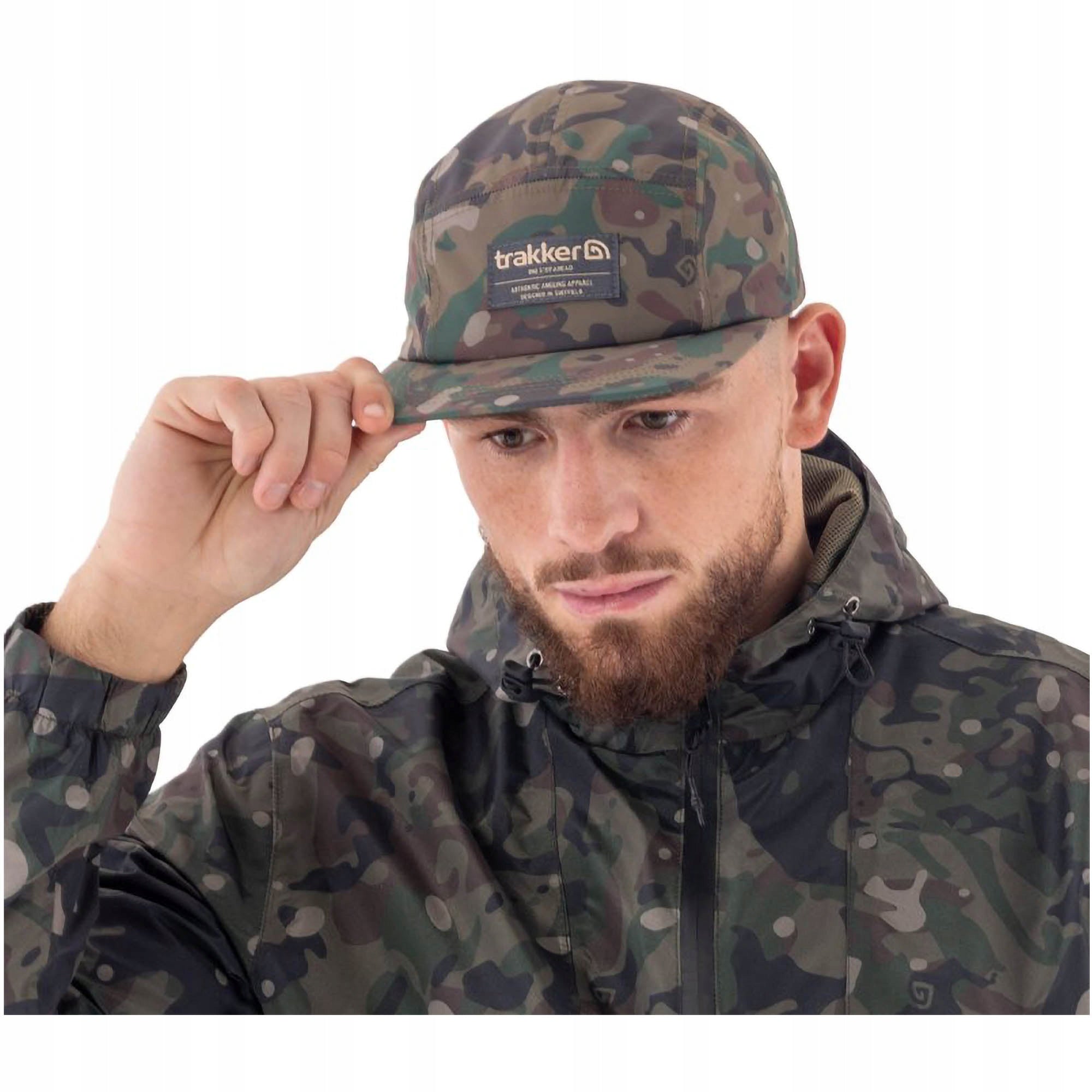 Fishing Baseball Cap For Summer Spring Trakker TechPro Camo 5 Panel Cap Brand Trakker