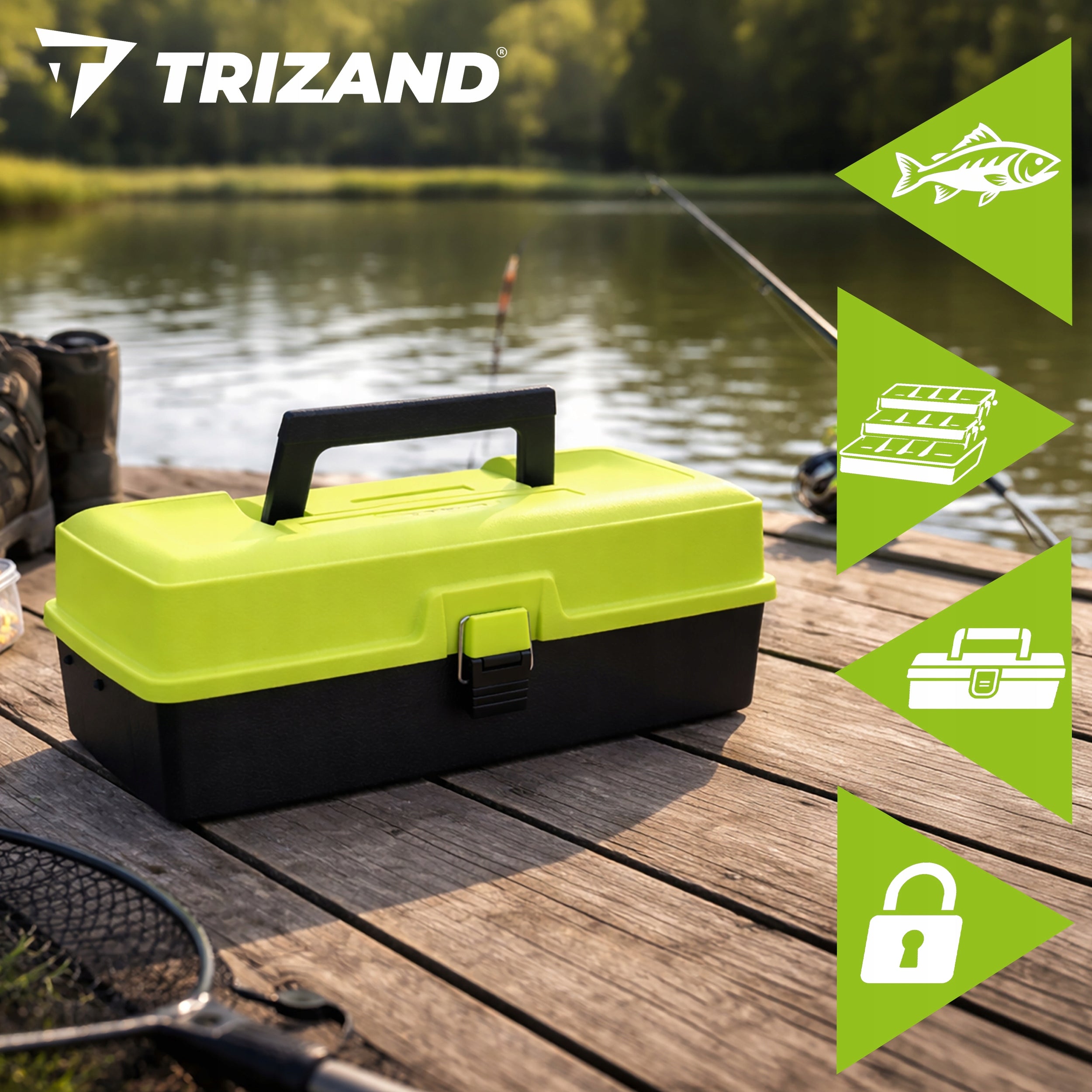 Fishing Box Organizer for Fishing Accessories Large Set Product weight with unit packaging 0.695 kg