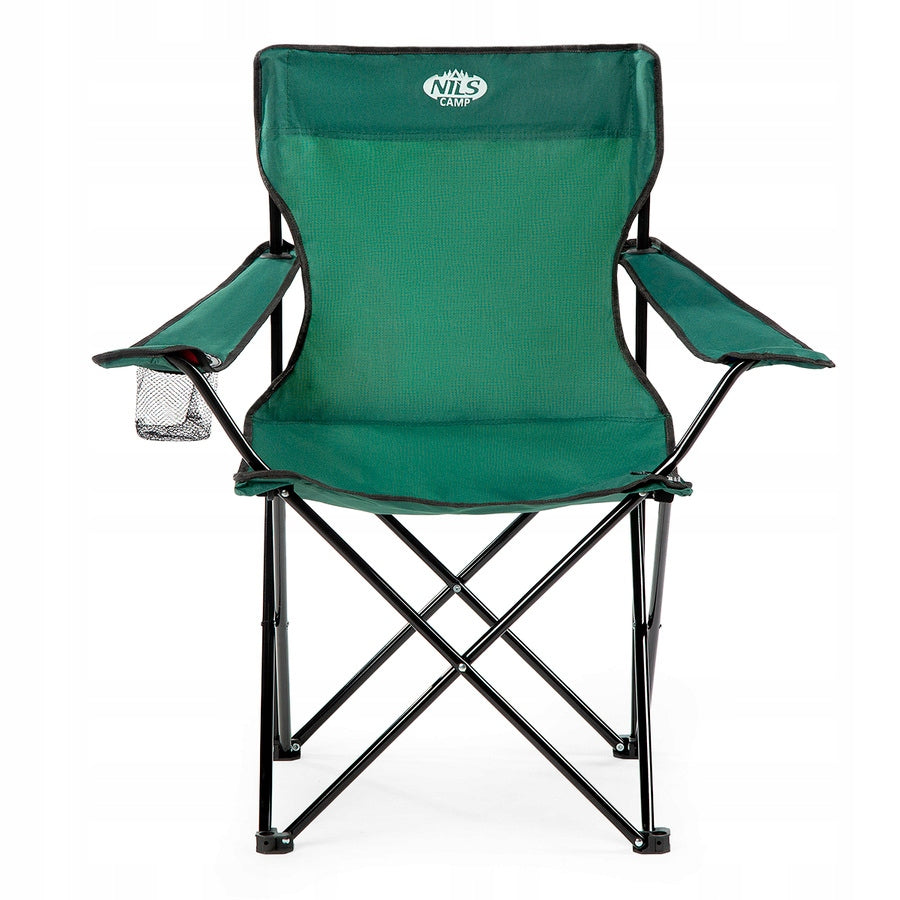 Fishing Chair Camping Chair Green Folding + NILS Cover Kind chair