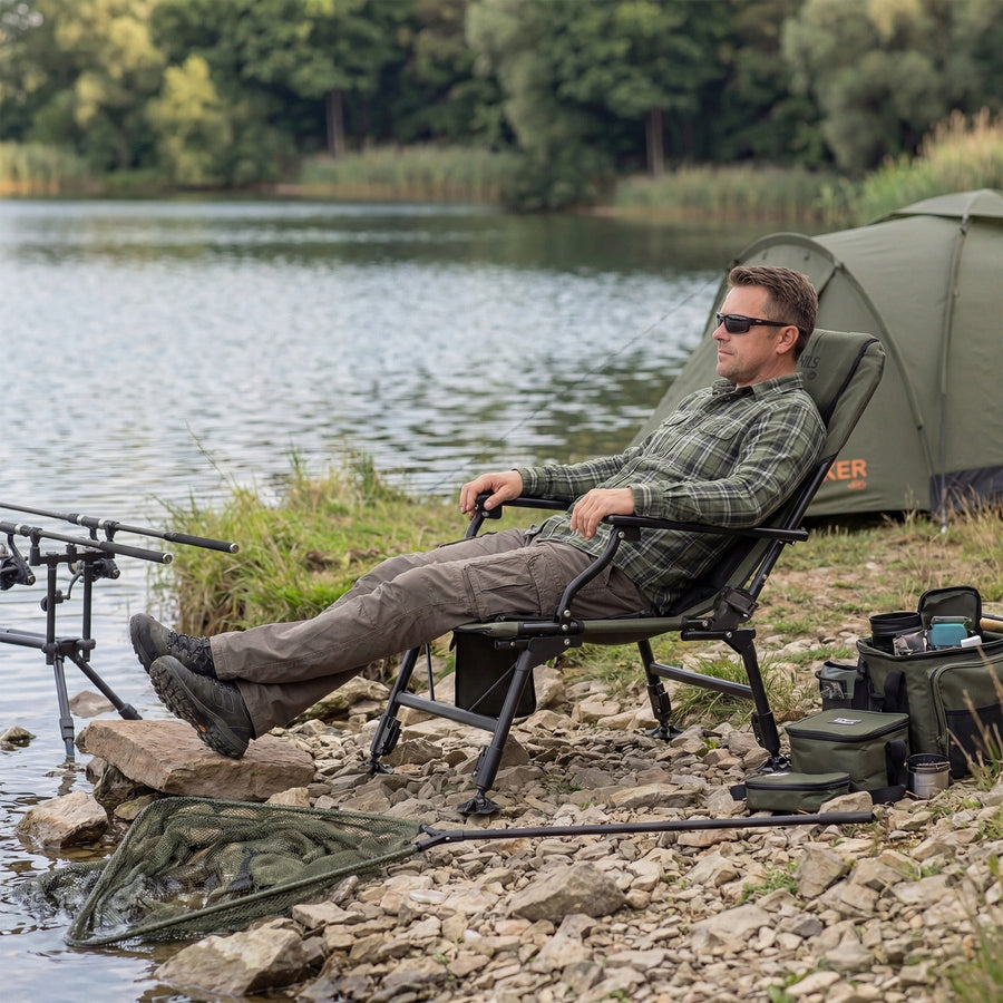 Fishing Chair Carp Chair Folding Fish Adjustable With Footrest Manufacturer code 15-03-248