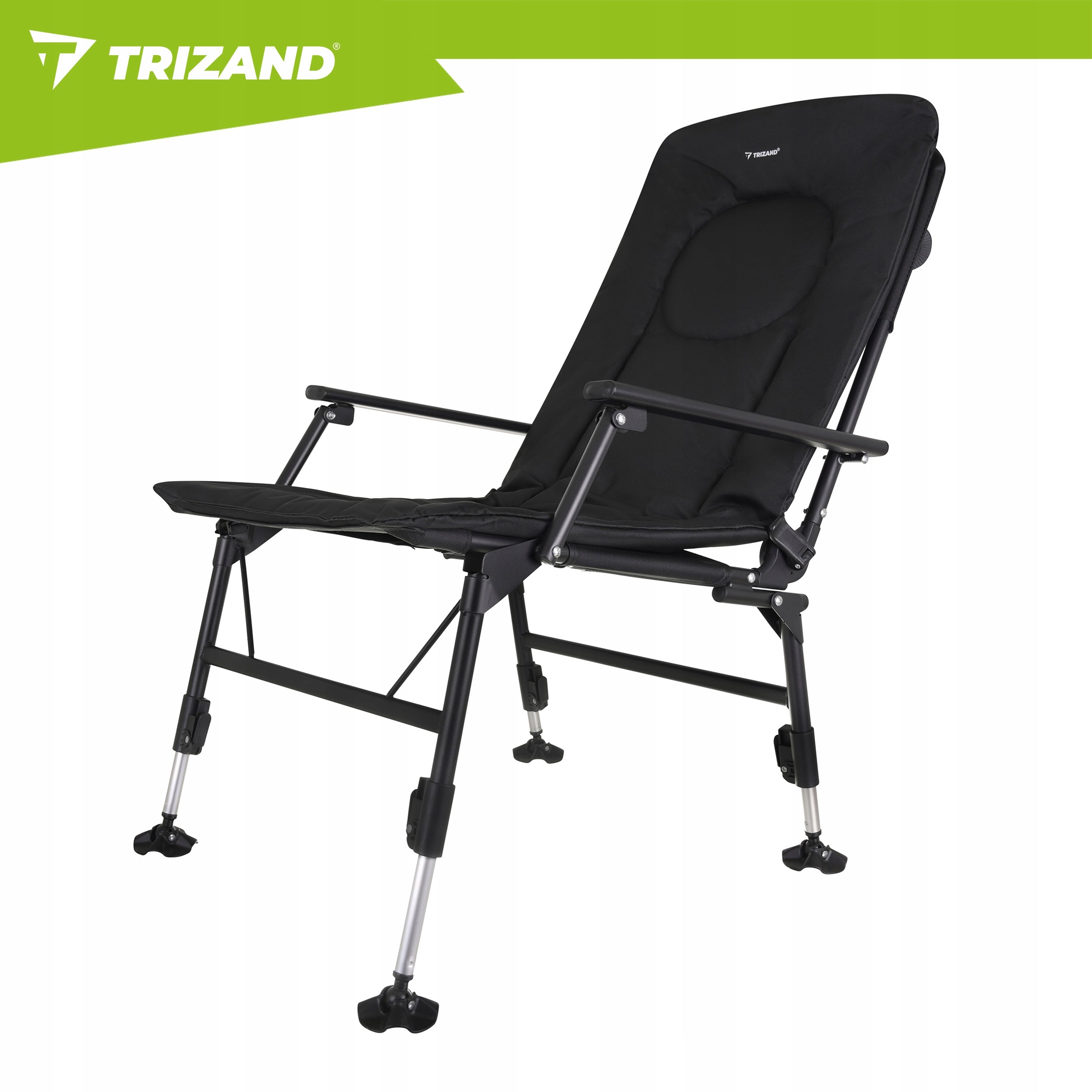 Fishing Chair Folding Adjustable with Hiking Backrest 120kg for Fish Manufacturer code Fotel/krzesło wędkarskie regulowane Trizand