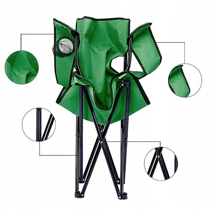 Fishing Chair Folding Hiking Camping Chair Fish Beach Manufacturer code wędkarskie zielone