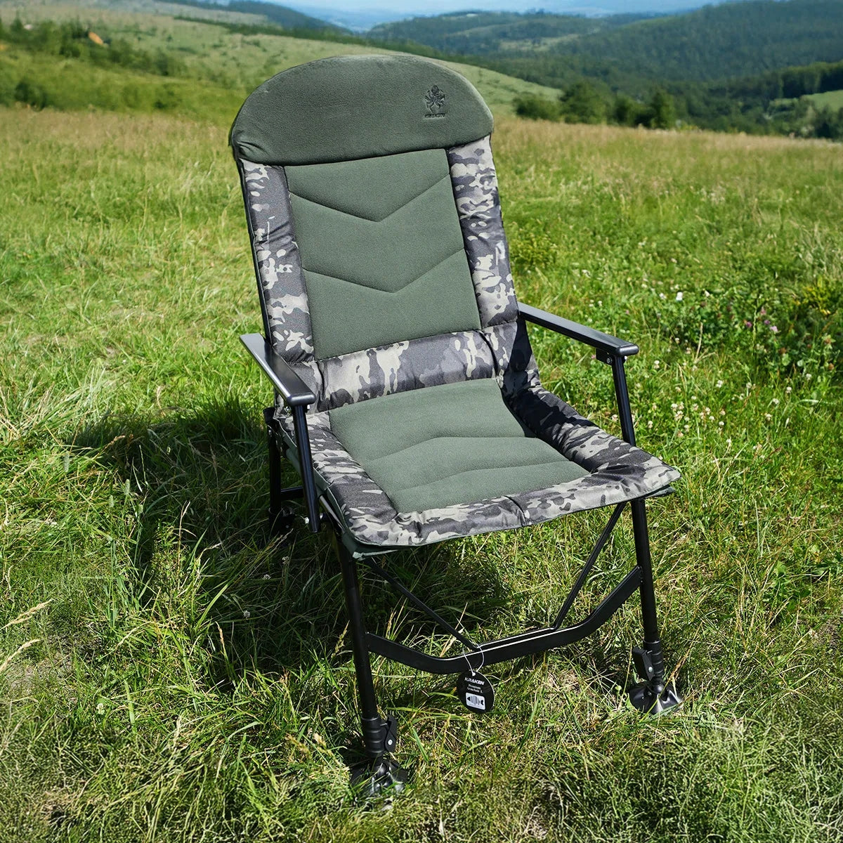 Fishing Chair KRAKEN Carp Chair Folding Wide Adjustable 150kg Brand KRAKEN