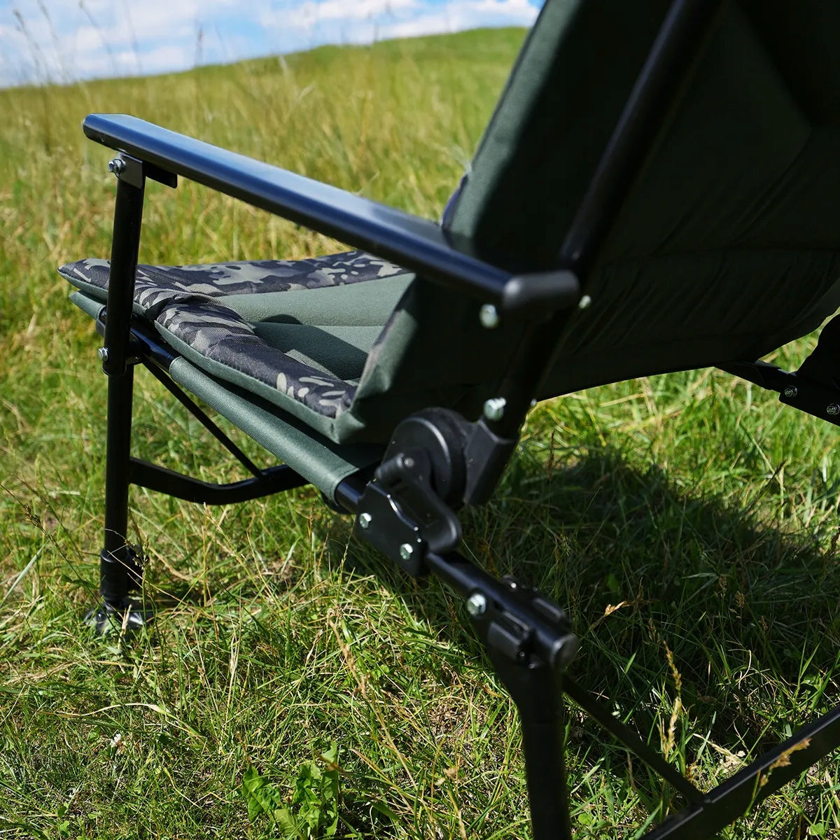 Fishing Chair KRAKEN Carp Chair Folding Wide Adjustable 150kg Model Premium Armchair L 150 kg