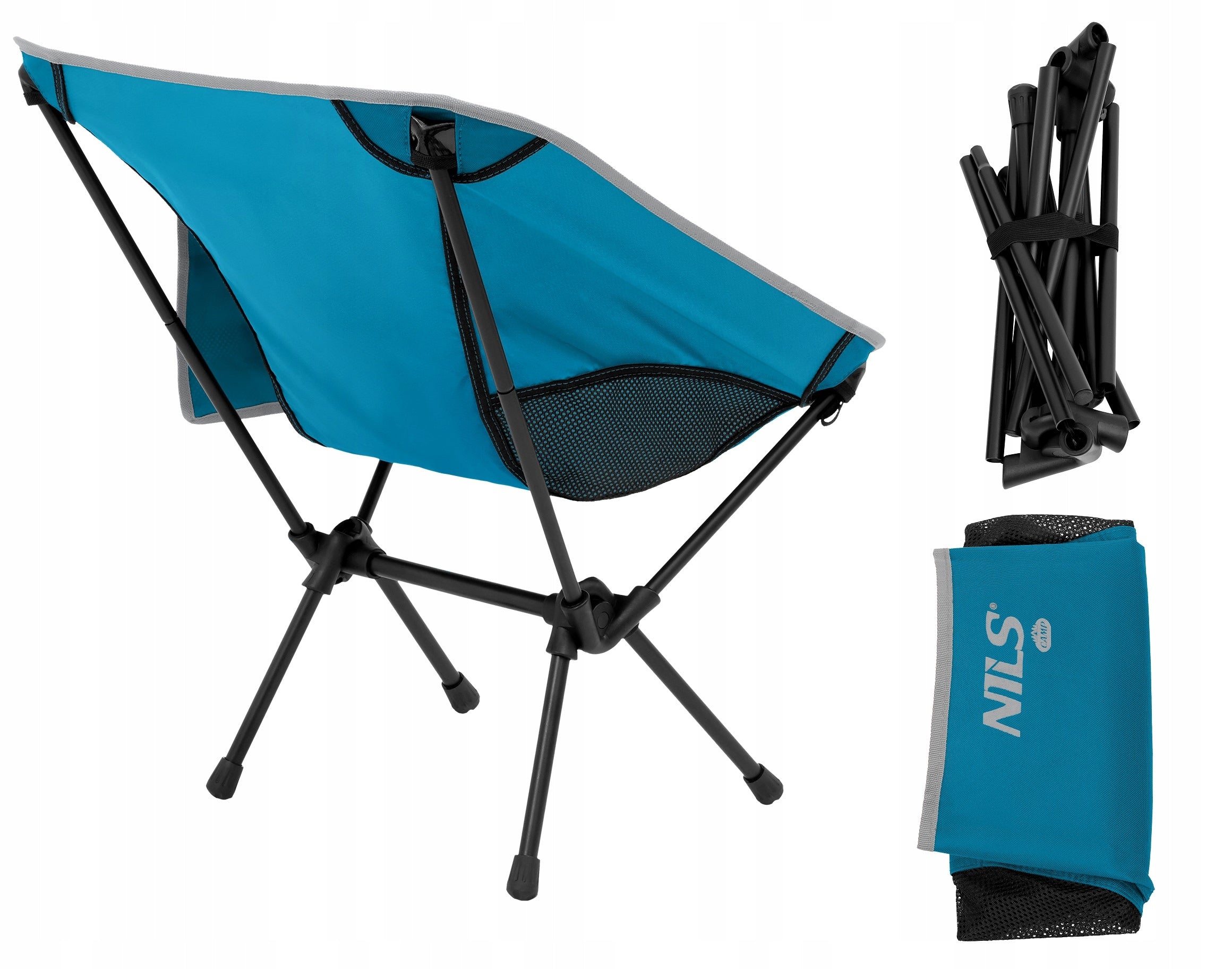 Fishing Chair Ultra Lightweight Portable 120kg Durable NILS Cover