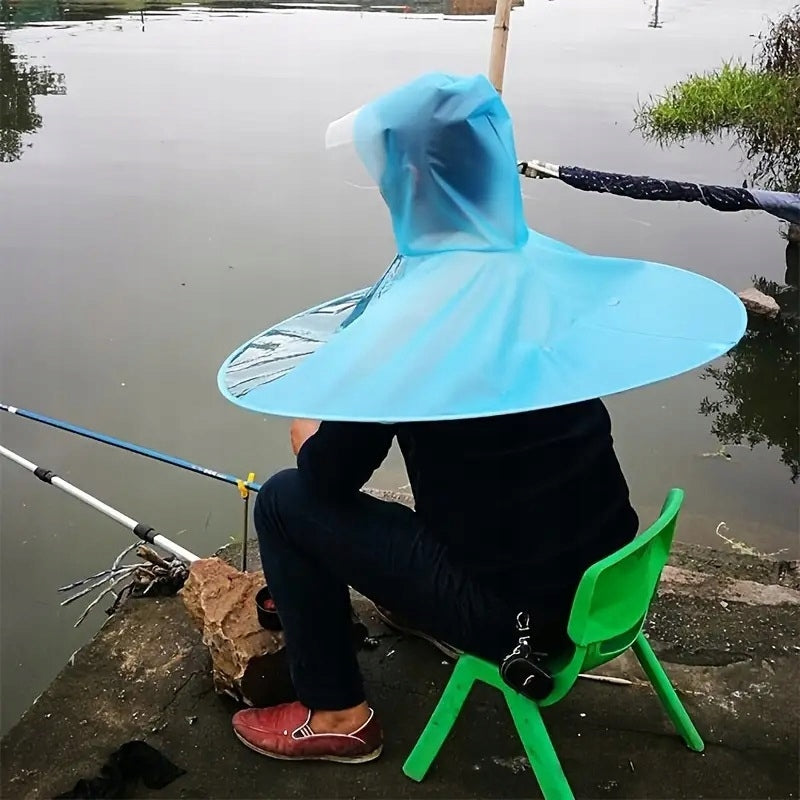 Fishing Hat Rainproof with Canopy 90 cm Cape Umbrella Brand no brand
