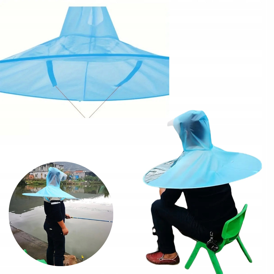 Fishing Hat Rainproof with Canopy 90 cm Cape Umbrella