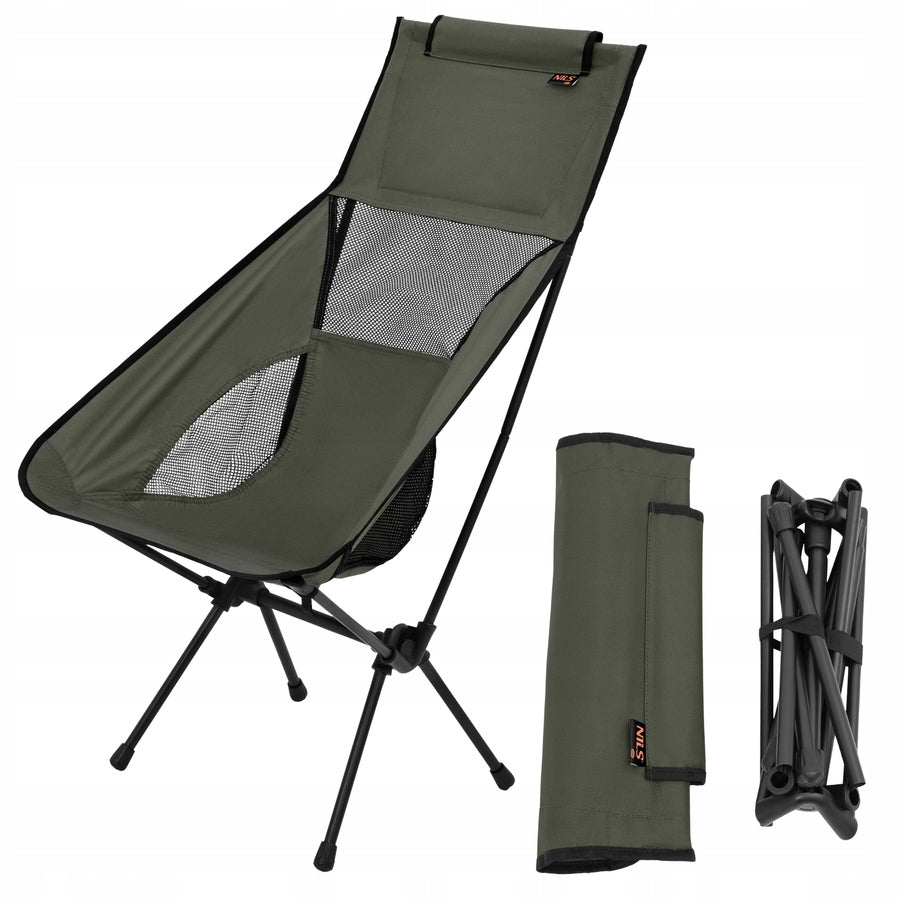Fishing Hiking Chair Folding Camping Beach Fish Khaki Packaging status original