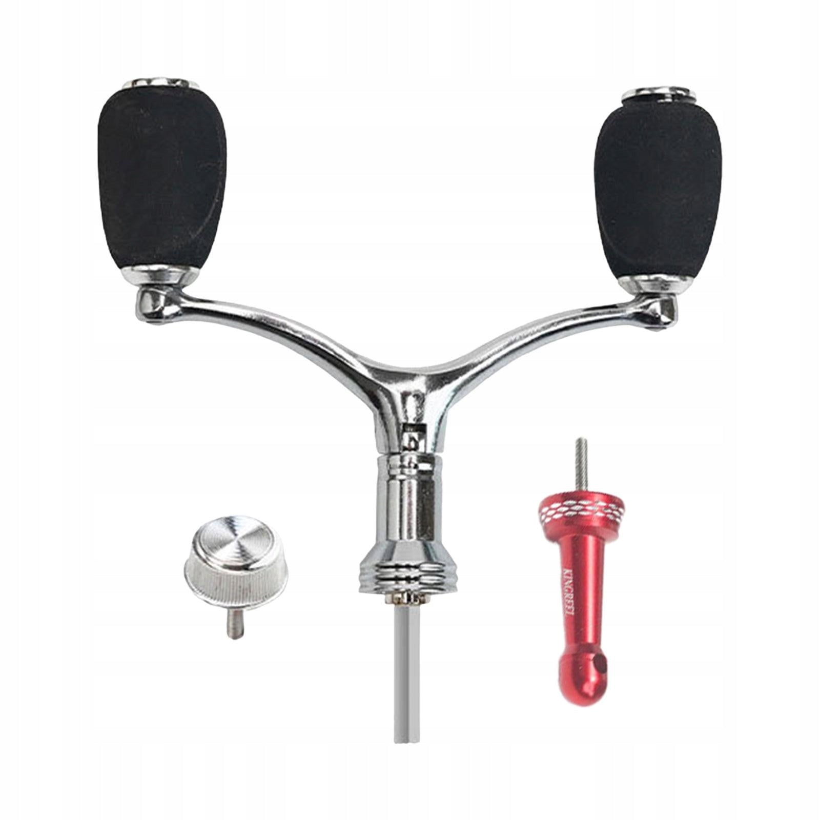 Fishing Reel Handle Double end Handle High Speed 1Pcs Knob Red Balanced Rod Manufacturer code Hellery-66048652
