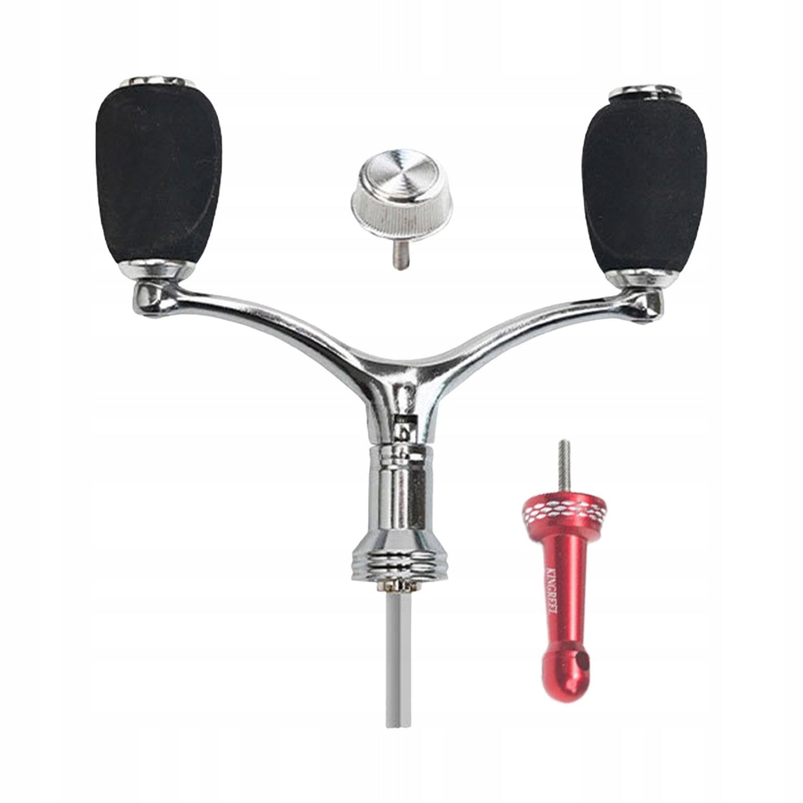 Fishing Reel Handle Double end Handle High Speed 1Pcs Knob Red Balanced Rod Model Uchwyt kołowrotka do trollingu Mocny uchwyt na