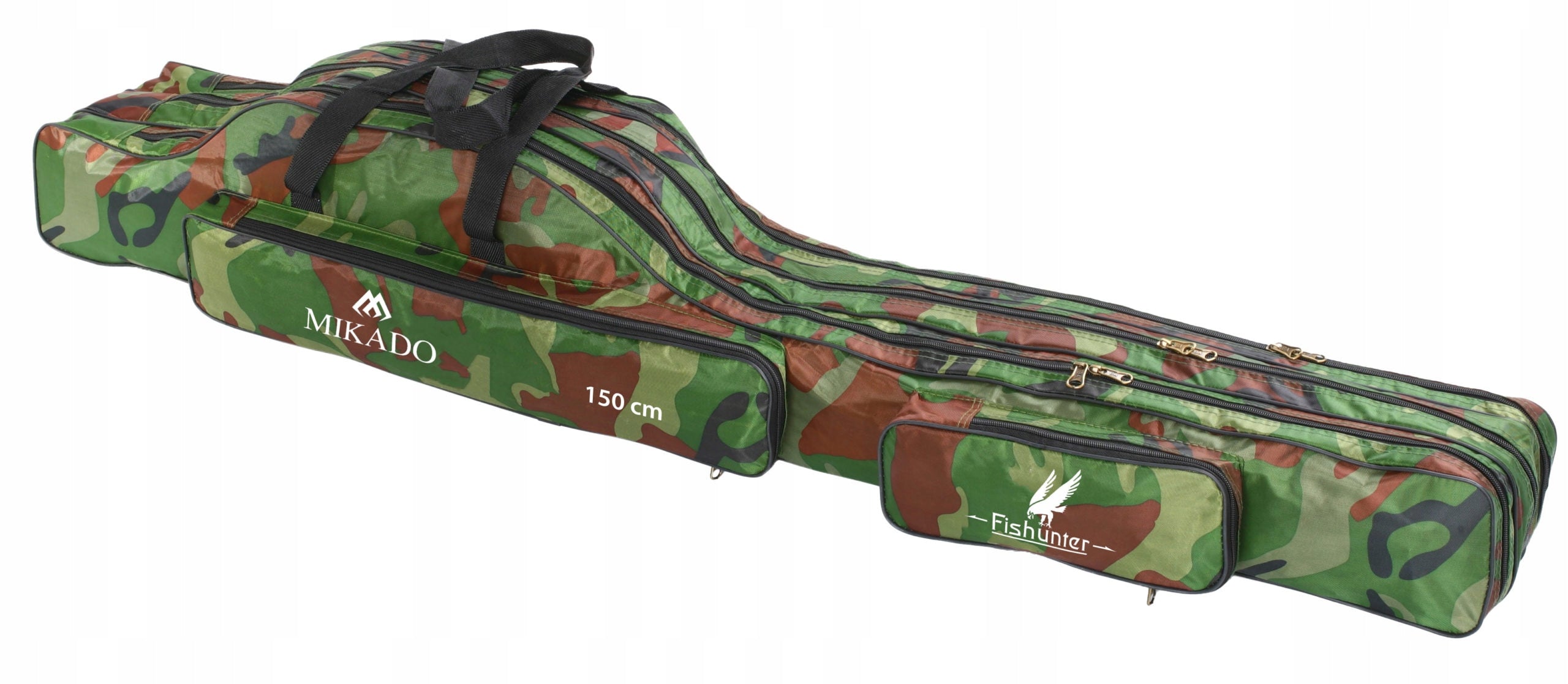 Fishing Rod Cover Mikado 3 chamber 140cm Camo fishing for 3 rods