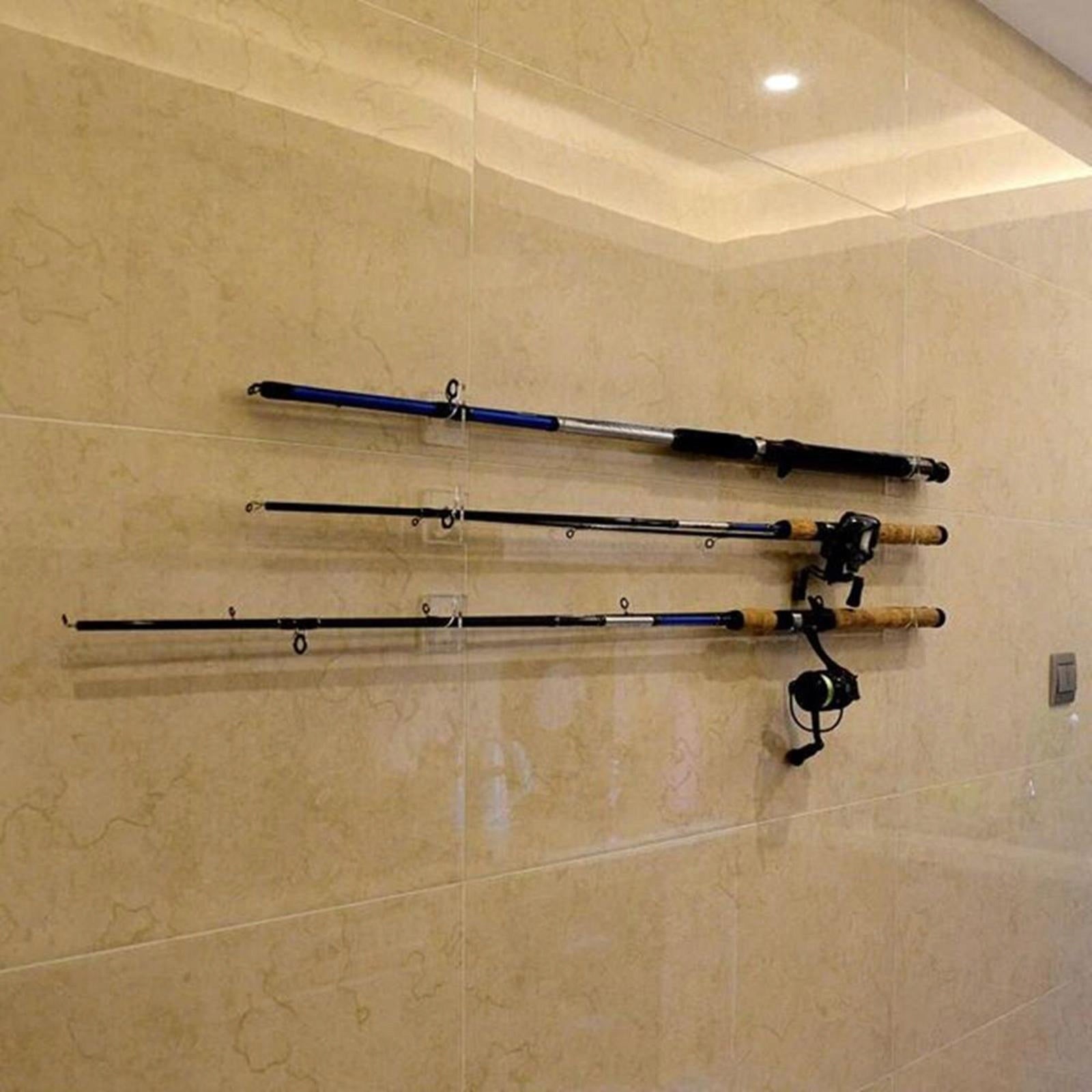 Fishing Rod Holder Fishing Pole Wall Ceiling Model uchwyty na wędki garażowe rzeczy mucha kołowrotek