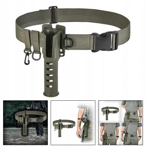 Fishing Rod Holder Hip Belt, Equipment with Buckle Multifunctional Green EAN (GTIN) 0791584197032