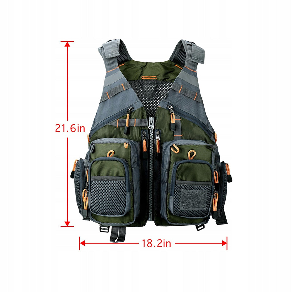 Fishing Safety VEST LIFE VEST FOR FISH with zipper Size universal