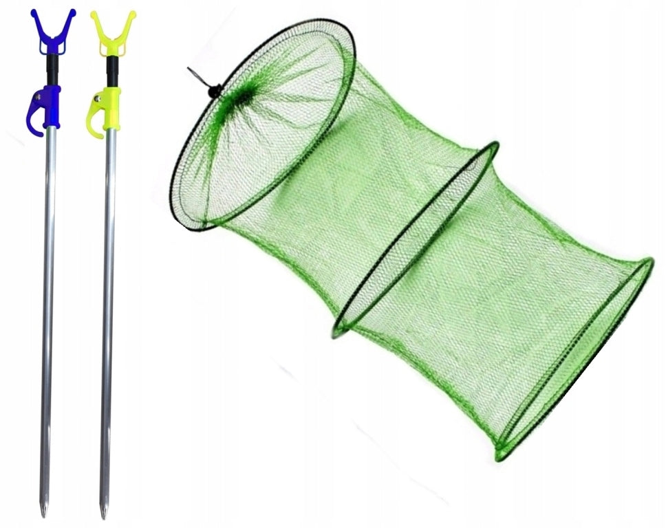 Fishing Set 2 Rods 2 Reels Cover Equipment Float Ground NR31 Model ZESTAW
