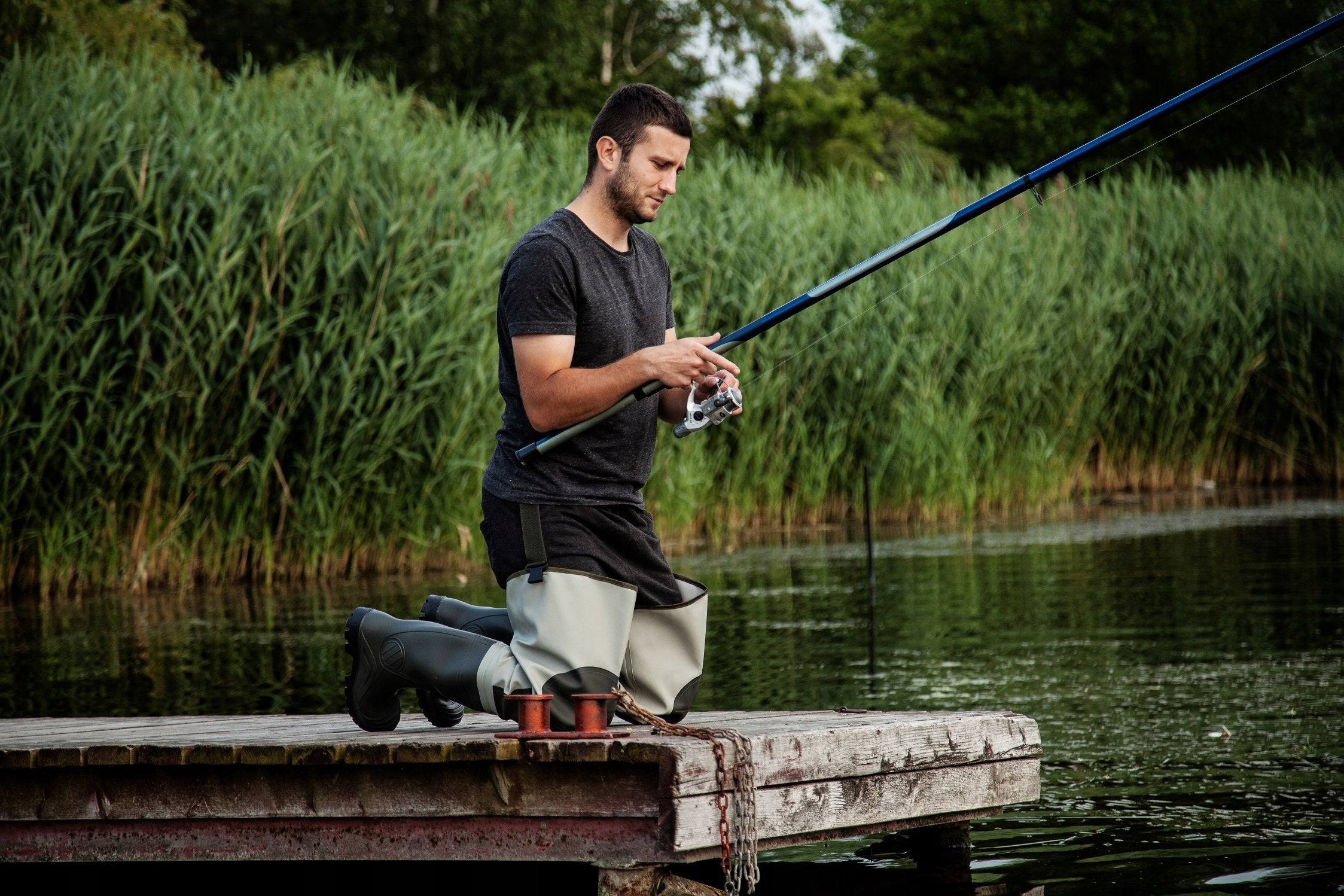 Fishing Wodery Pros Polish Manufacturer Reinforced On Fishing Knees Dominant material other
