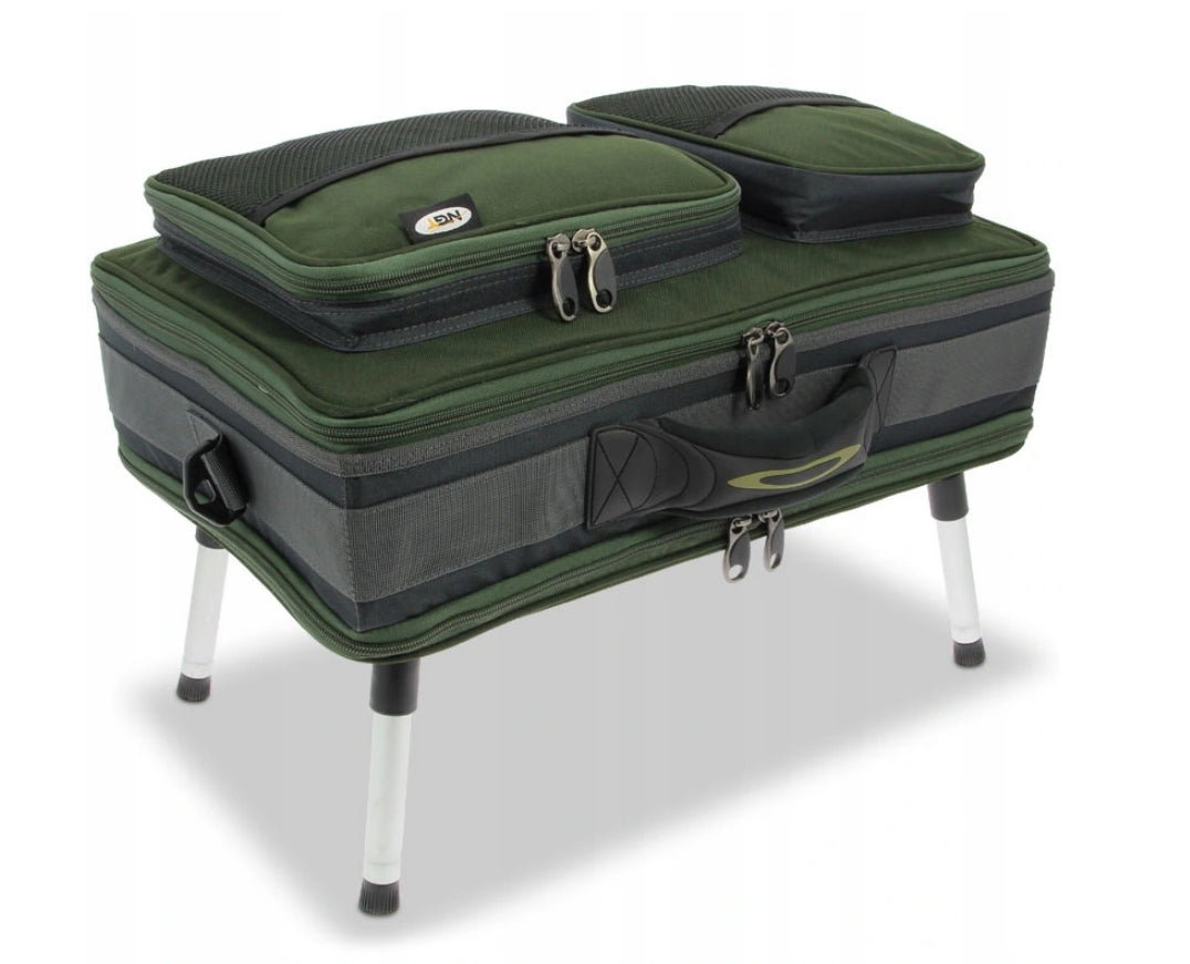 Fishing bag suitcase organizer with table NGT 588 Manufacturer code FLA-CARPSYSTEM-588