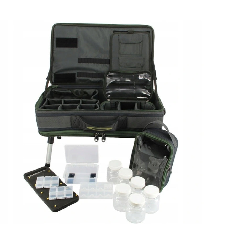 Fishing bag suitcase organizer with table NGT 588