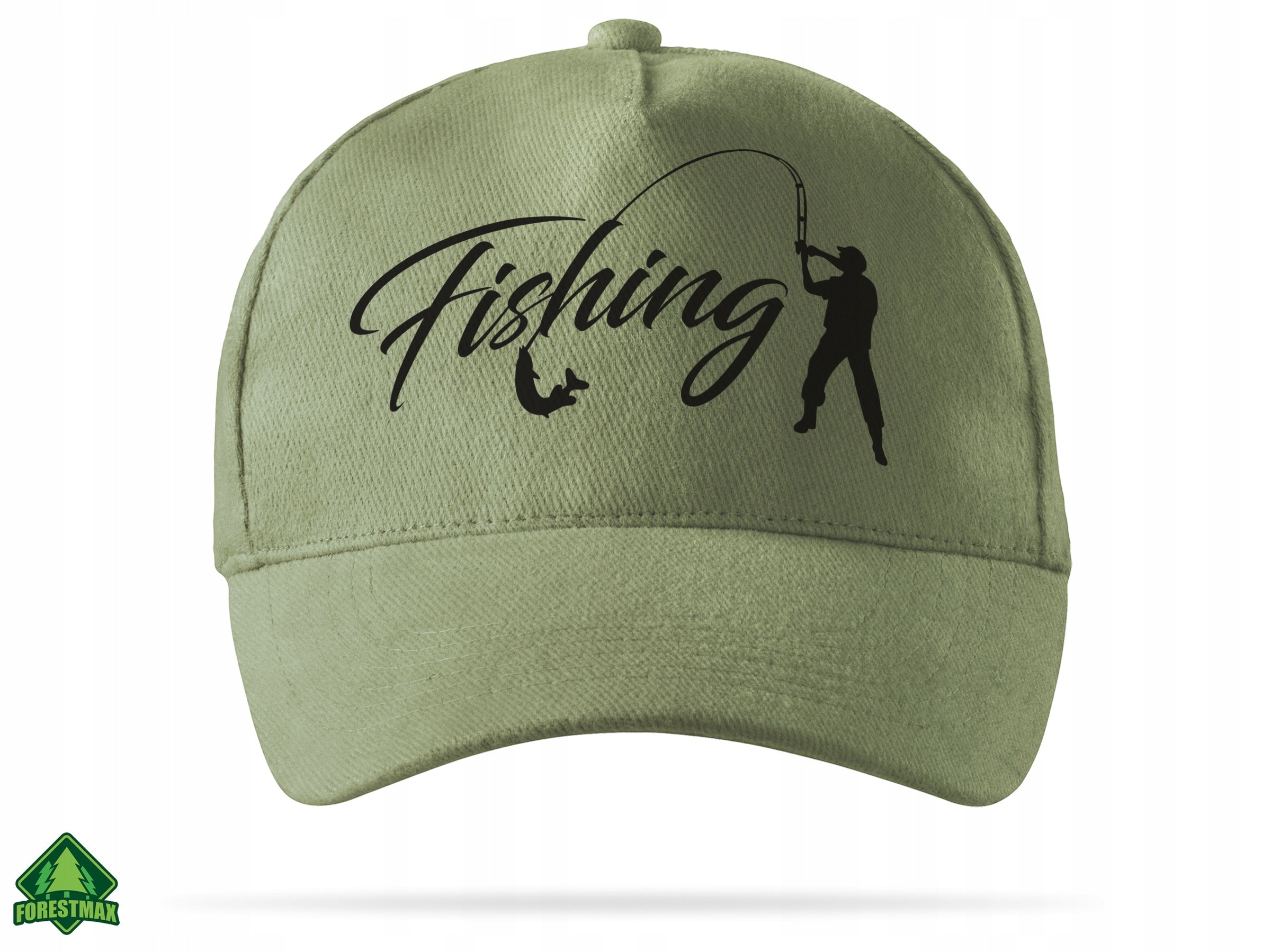 Fishing baseball cap khaki print Fishing Manufacturer code Czapka khaki z nadrukiem - Fishing