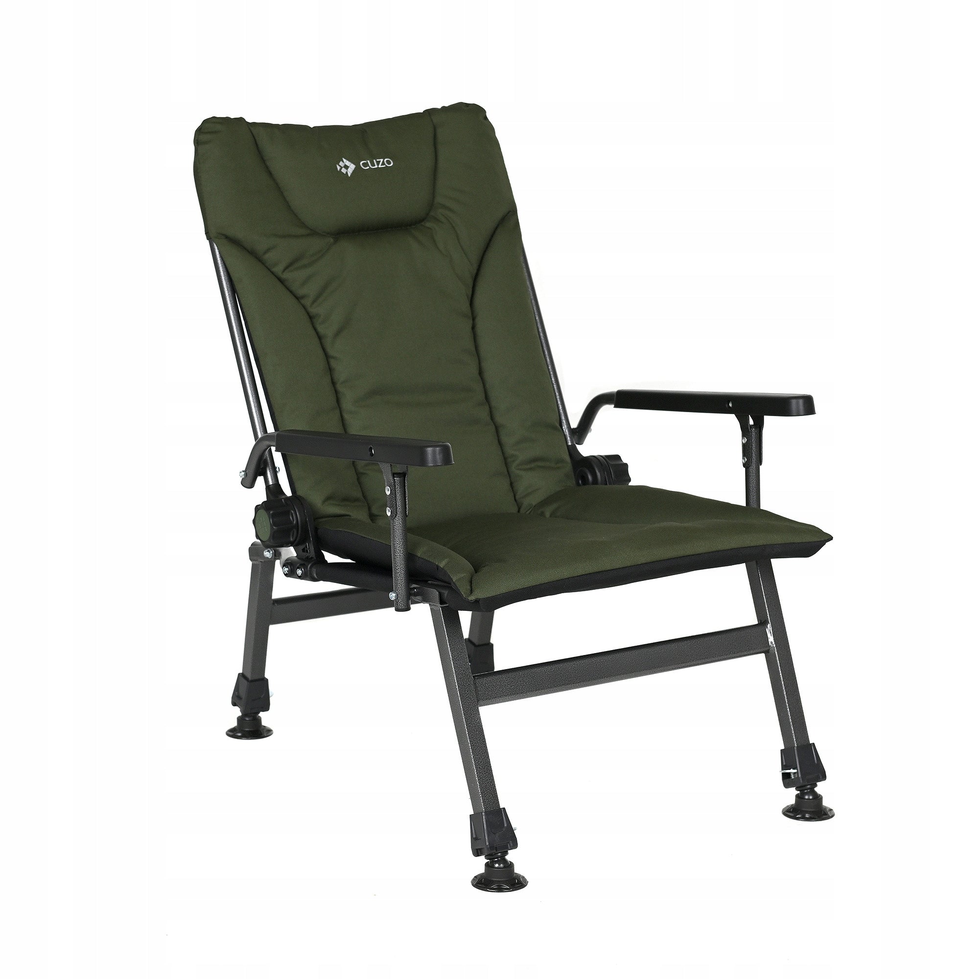 Fishing chair MIXO adjustable legs folding up to 120kg strong+armrests