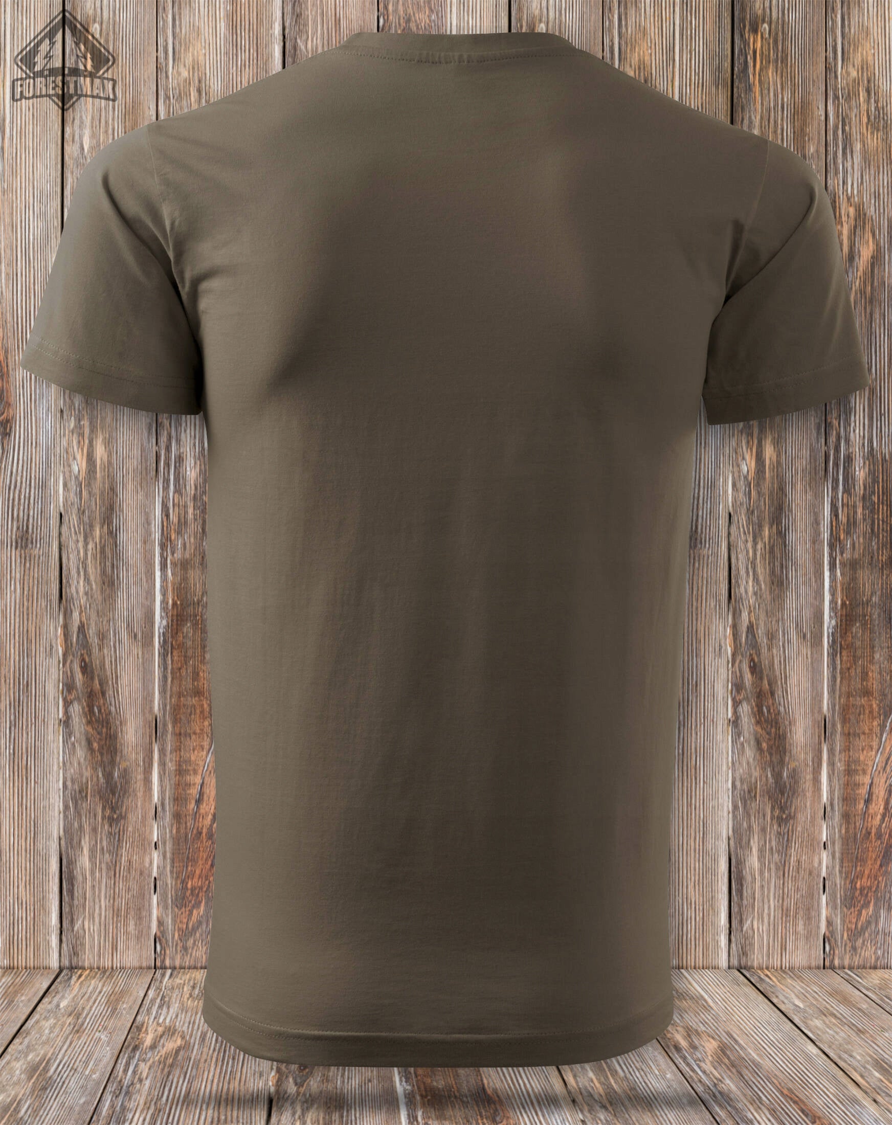 Fishing cotton t-shirt brown large fish print SUMA - size M Packaging status original