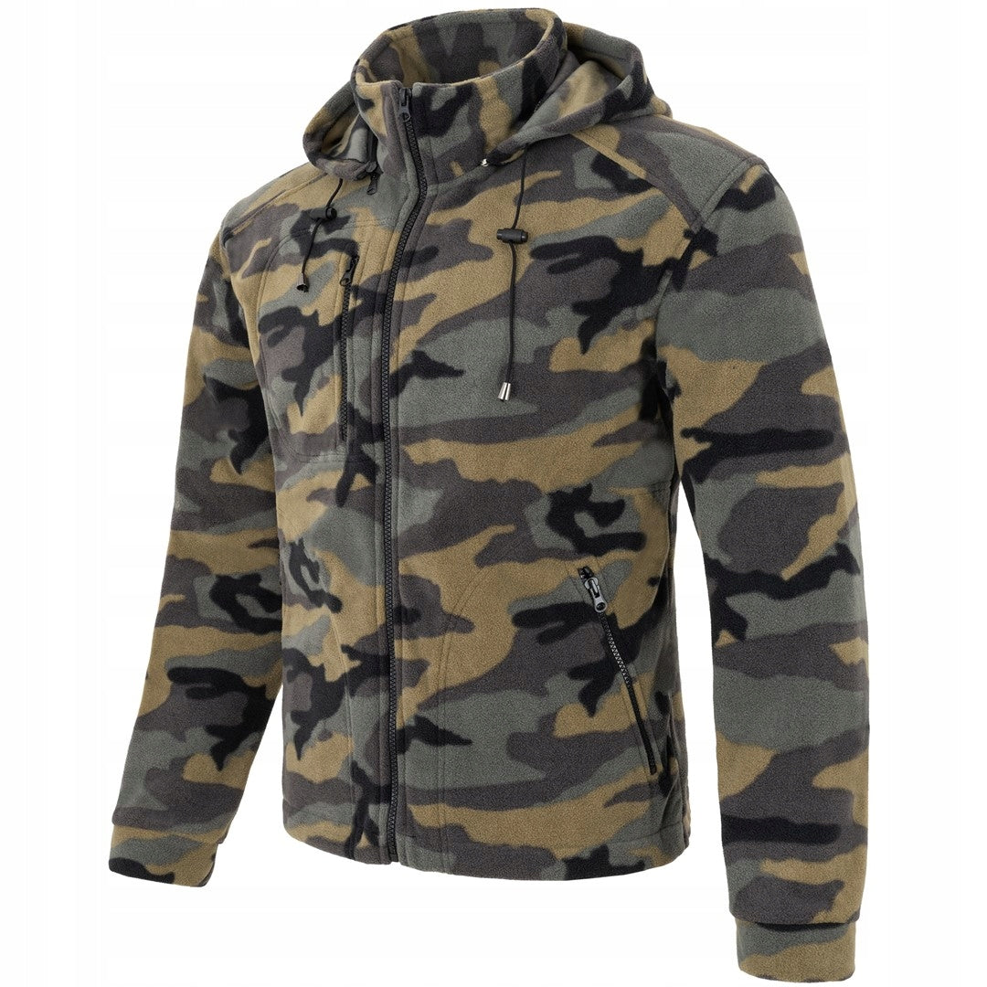 Fishing fleece with hood camouflage hunting fleece sweatshirt mor Brand no brand