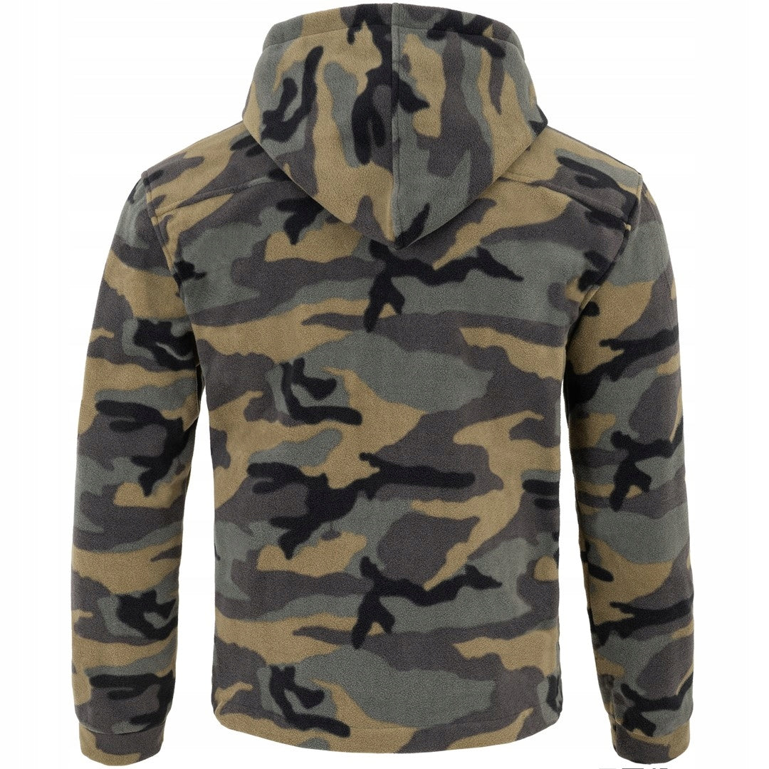 Fishing fleece with hood camouflage hunting fleece sweatshirt mor Model CZYSTY FLRA340H CM S