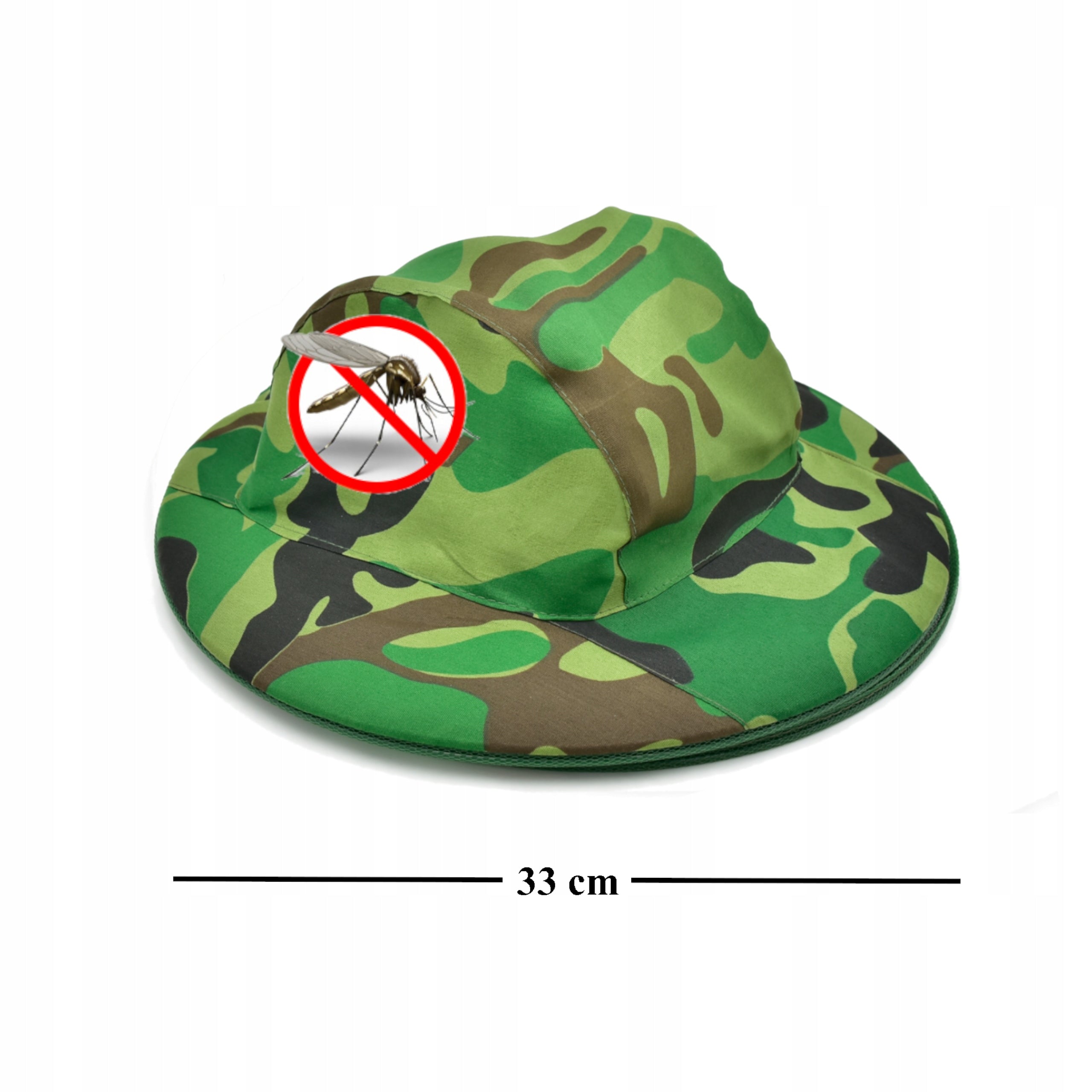 Fishing hat with mosquito net for MOSQUITOES and Insects Color green