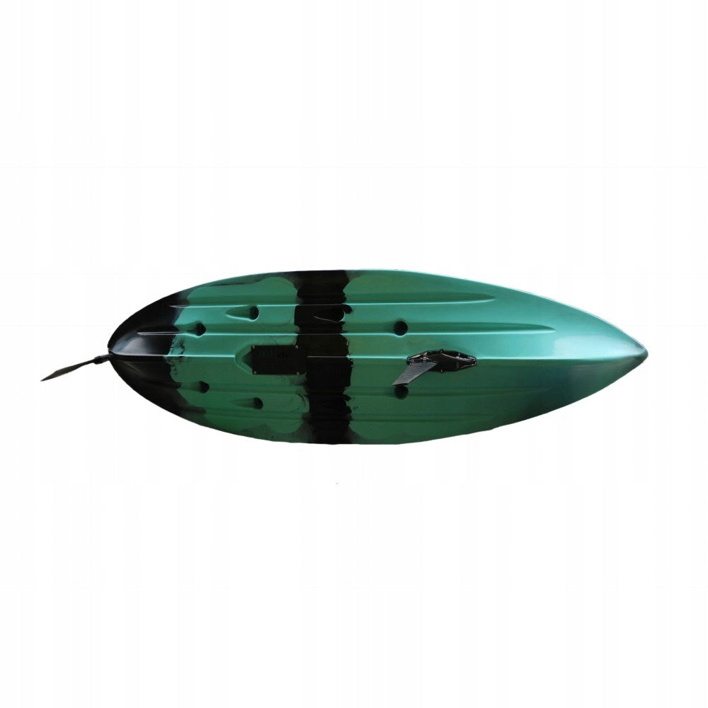 Fishing pedal kayak AMBER CEBO 9.4, FLAP 285 x 85 x 35 cm, Black Cyan, HDPE Packaging status original