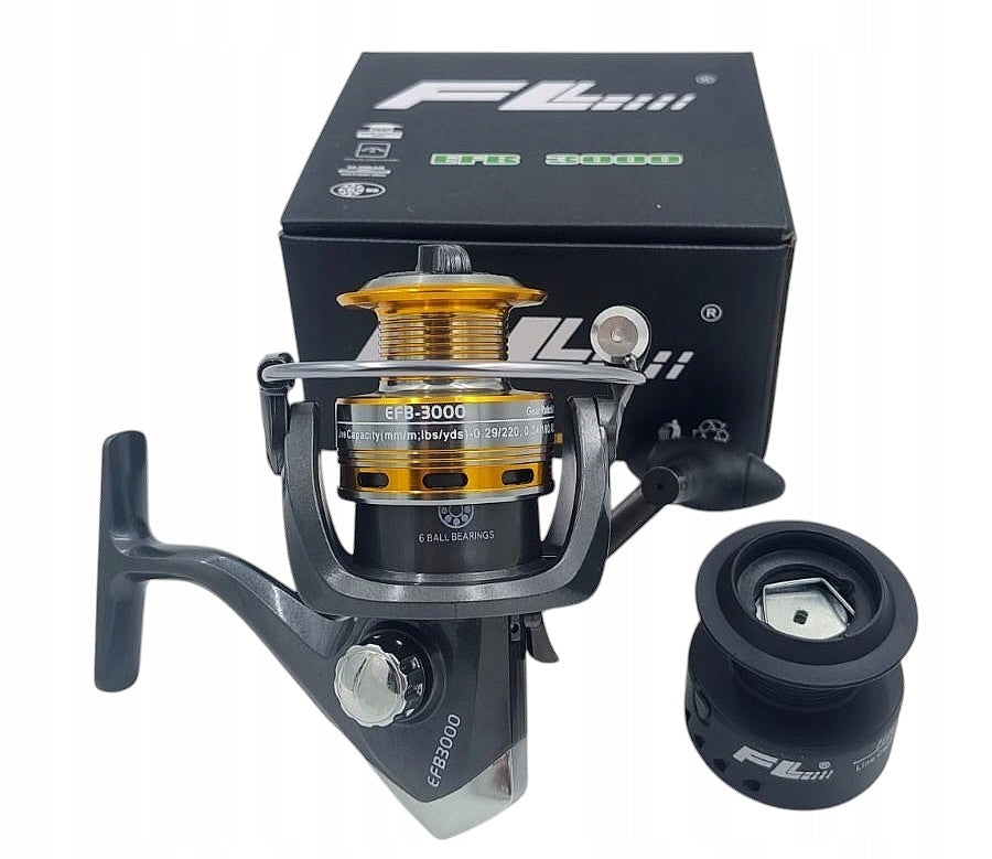 Fishing reel FL EFB 3000 6 BEARINGS METHOD FEEDER CARP GROUND BRAKE