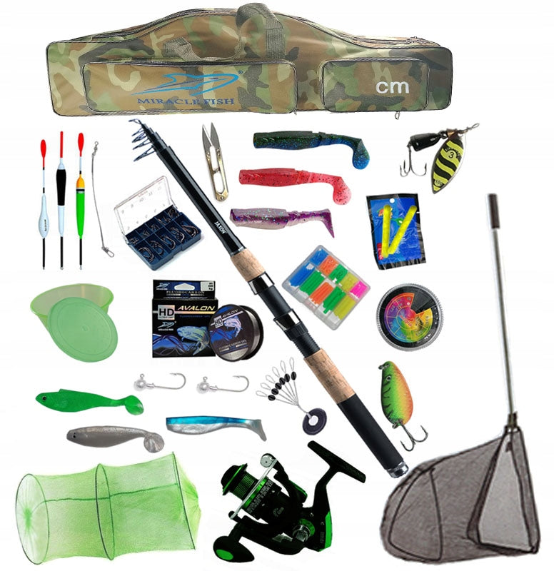 Fishing set JAXON 2.4 TPO reel Spinning Float