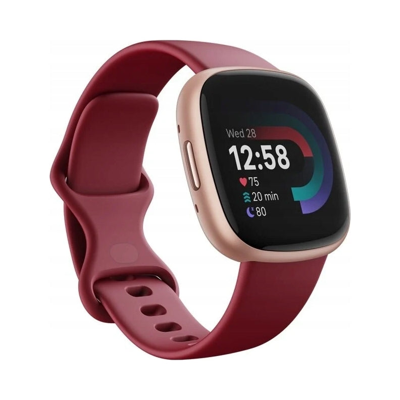 Fitbit Versa 4 Smartwatch Burgundy Gold