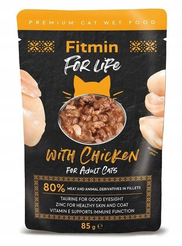 Fitmin For Life SACHET fillets with CHICKEN in sauce for cats 85 g