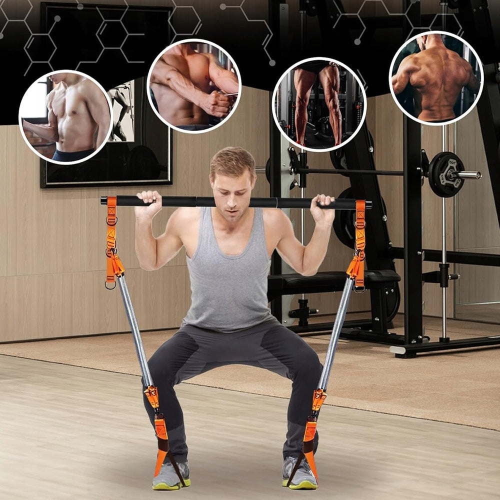 Fitness Exercise Rubber Set + Resistance Band Bag Strong For Training Belts Width 1 mm